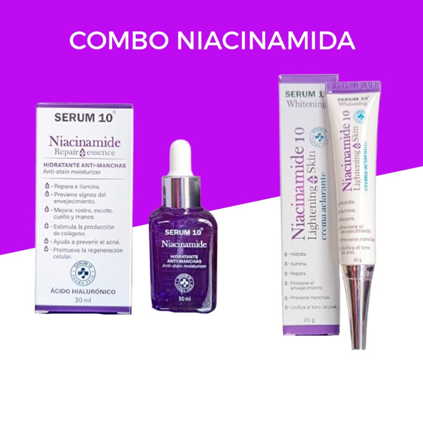 Combo Hidratación y Control de Imperfecciones – Niacinamida SERUM 10
