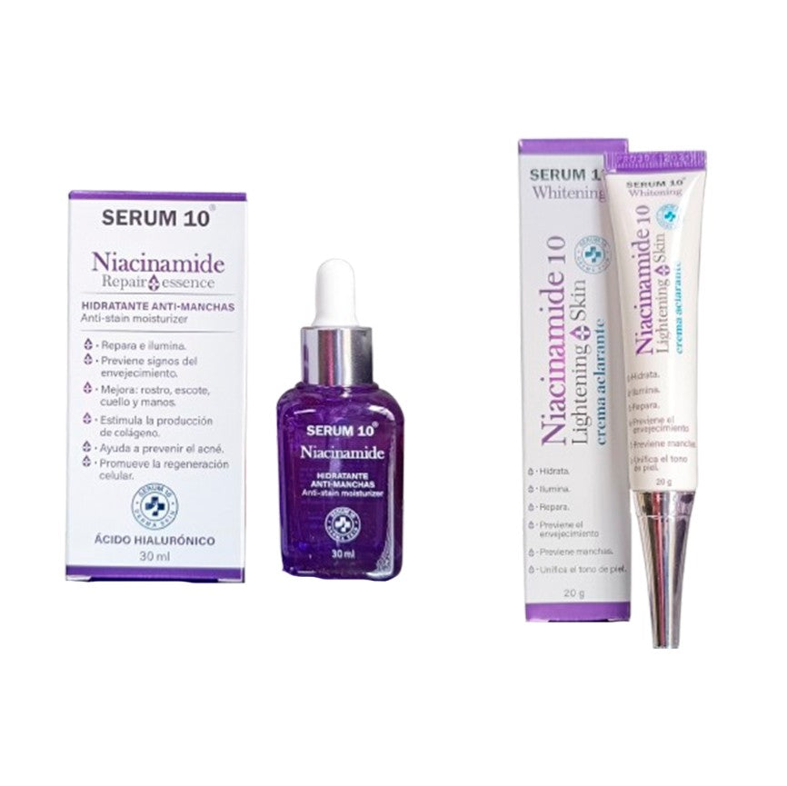 Combo Hidratación y Control de Imperfecciones – Niacinamida SERUM 10