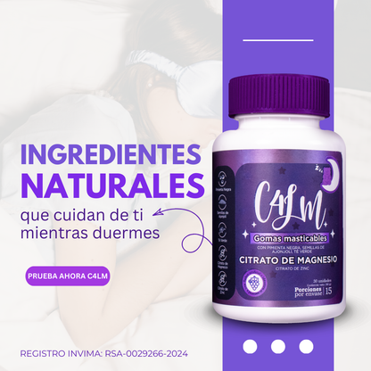 C4LM Gomas Relajantes para Dormir X2