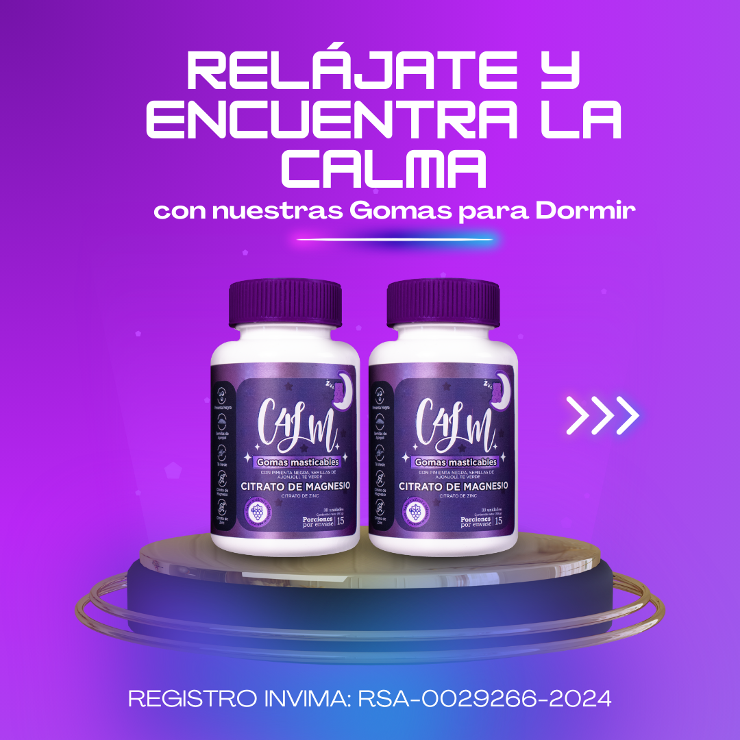 C4LM Gomas Relajantes para Dormir X2