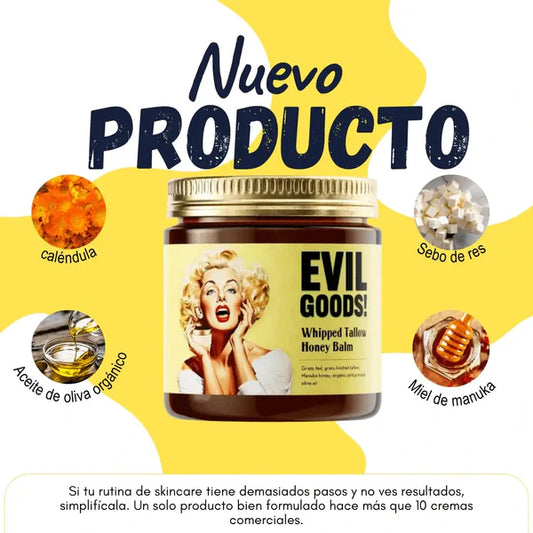 Nueva EvilGoods Crema Con Sebo De Res Y Miel De Manuka 🐝🍯