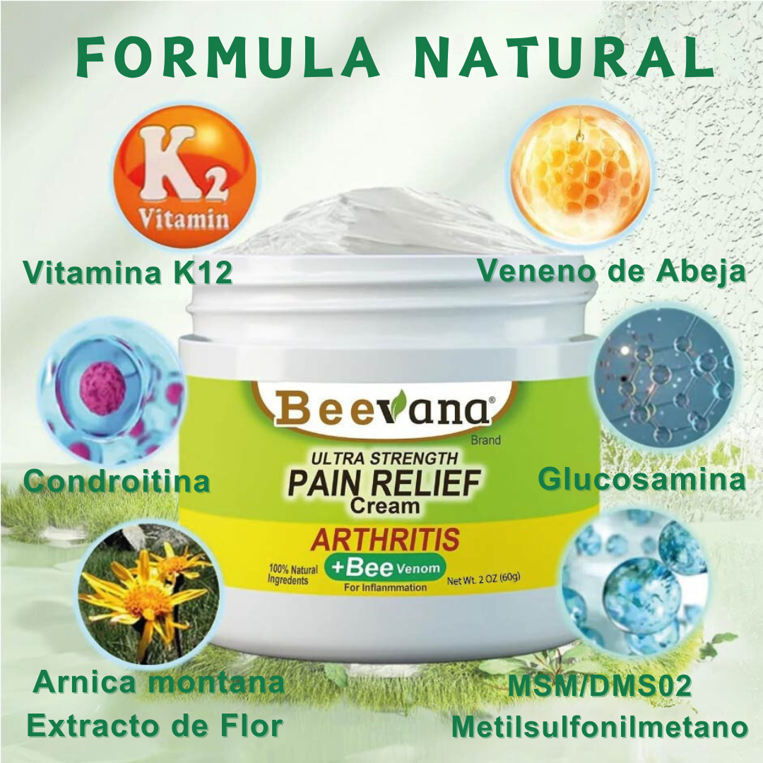 Nueva Crema Beevana para dolores y articulaciones X 2 unidades