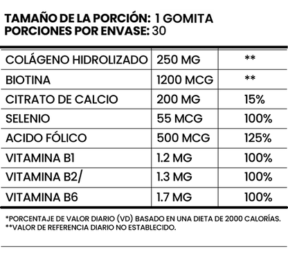 Nuevo Combo Gomas BIOTINA + COLAGEN 🌺 Cuidado Completo